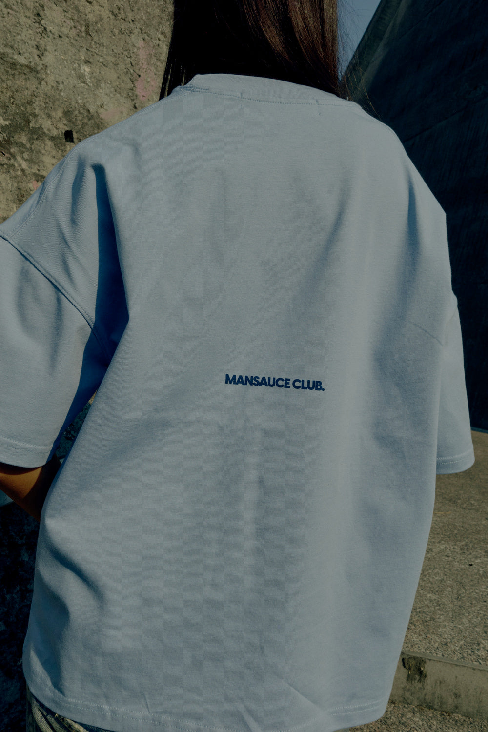 Croco Tee - Baby Blue