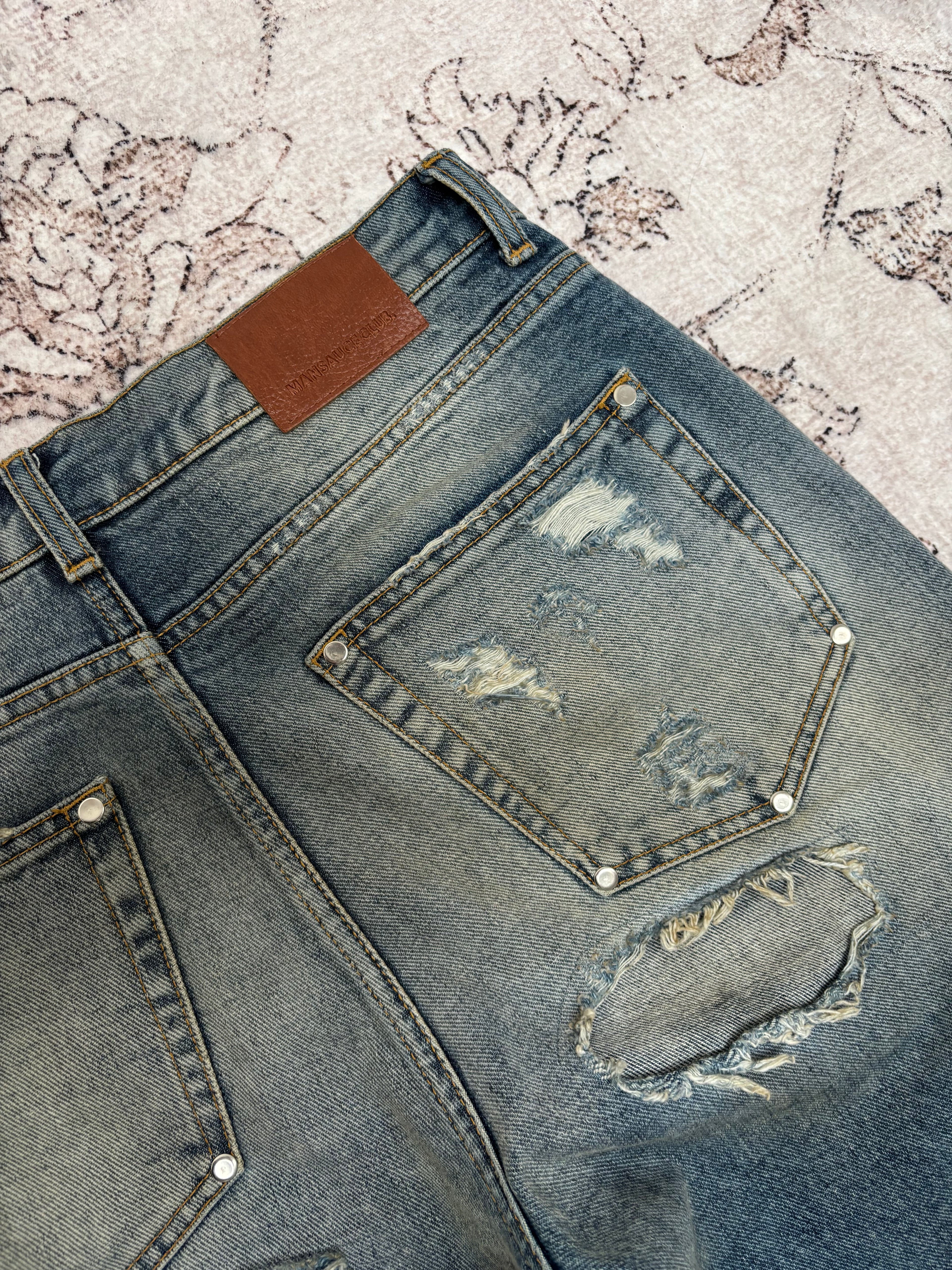 Distressed Denim - Light Wash