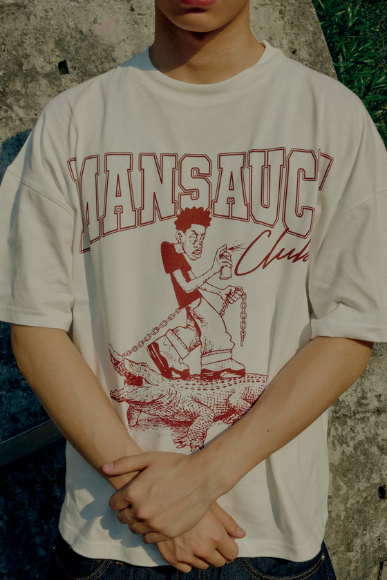 Croco Tee - White