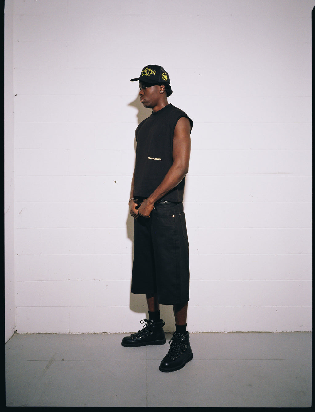 Raw Denim Jorts - Jet Black