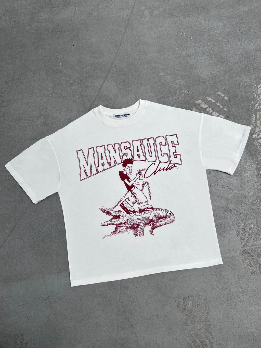 Croco Tee - White