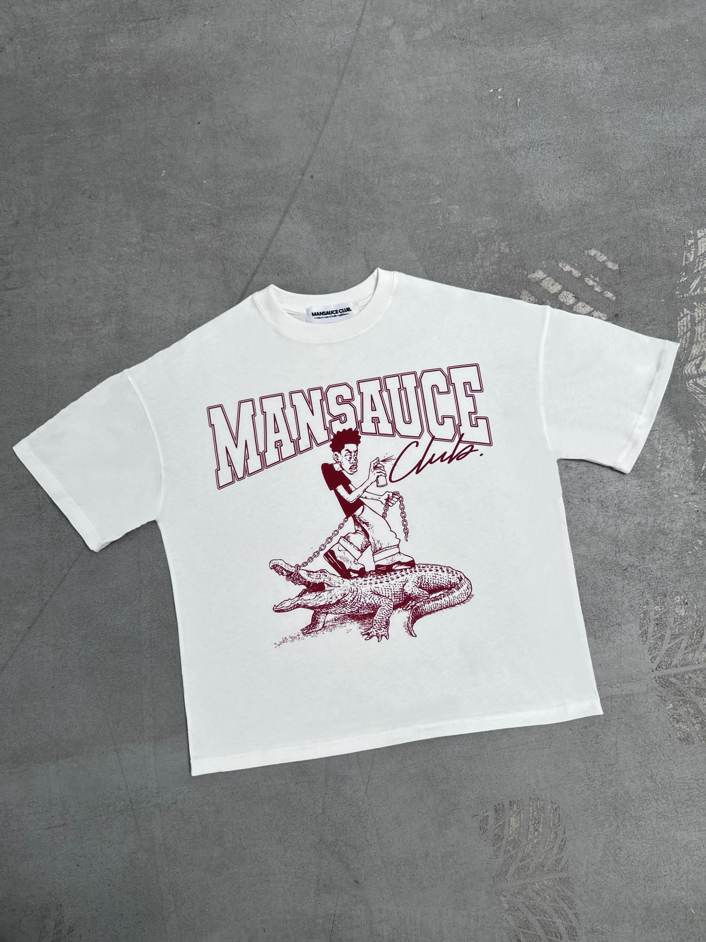Croco Tee - White