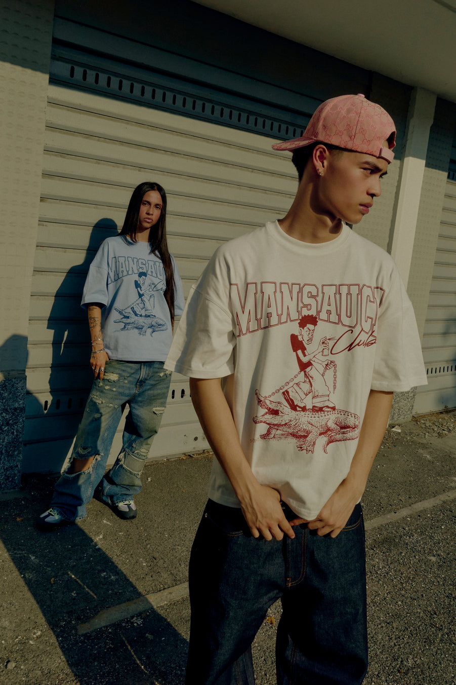 Croco Tee - White