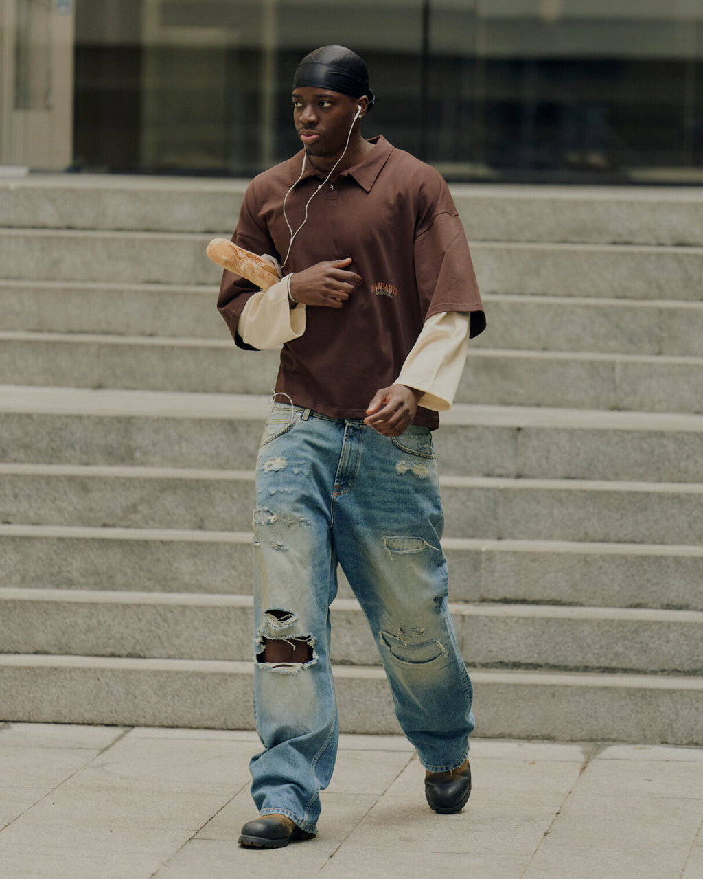 Distressed Denim - Light Wash