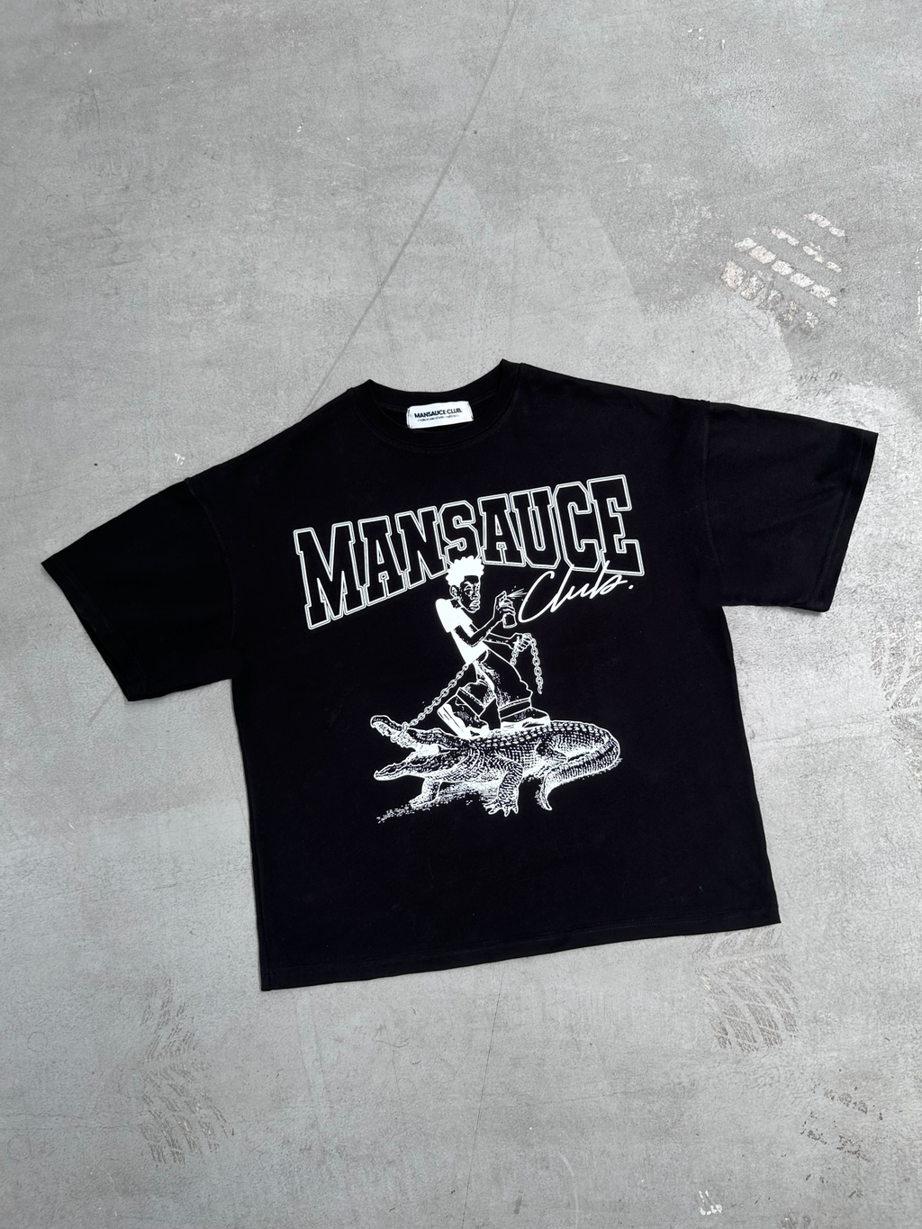 Croco Tee - Black