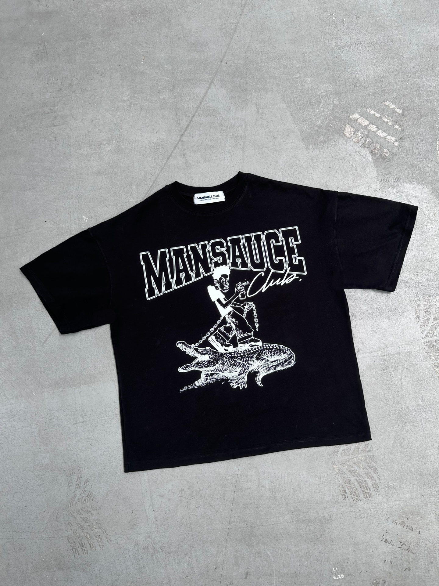 Croco Tee - Black