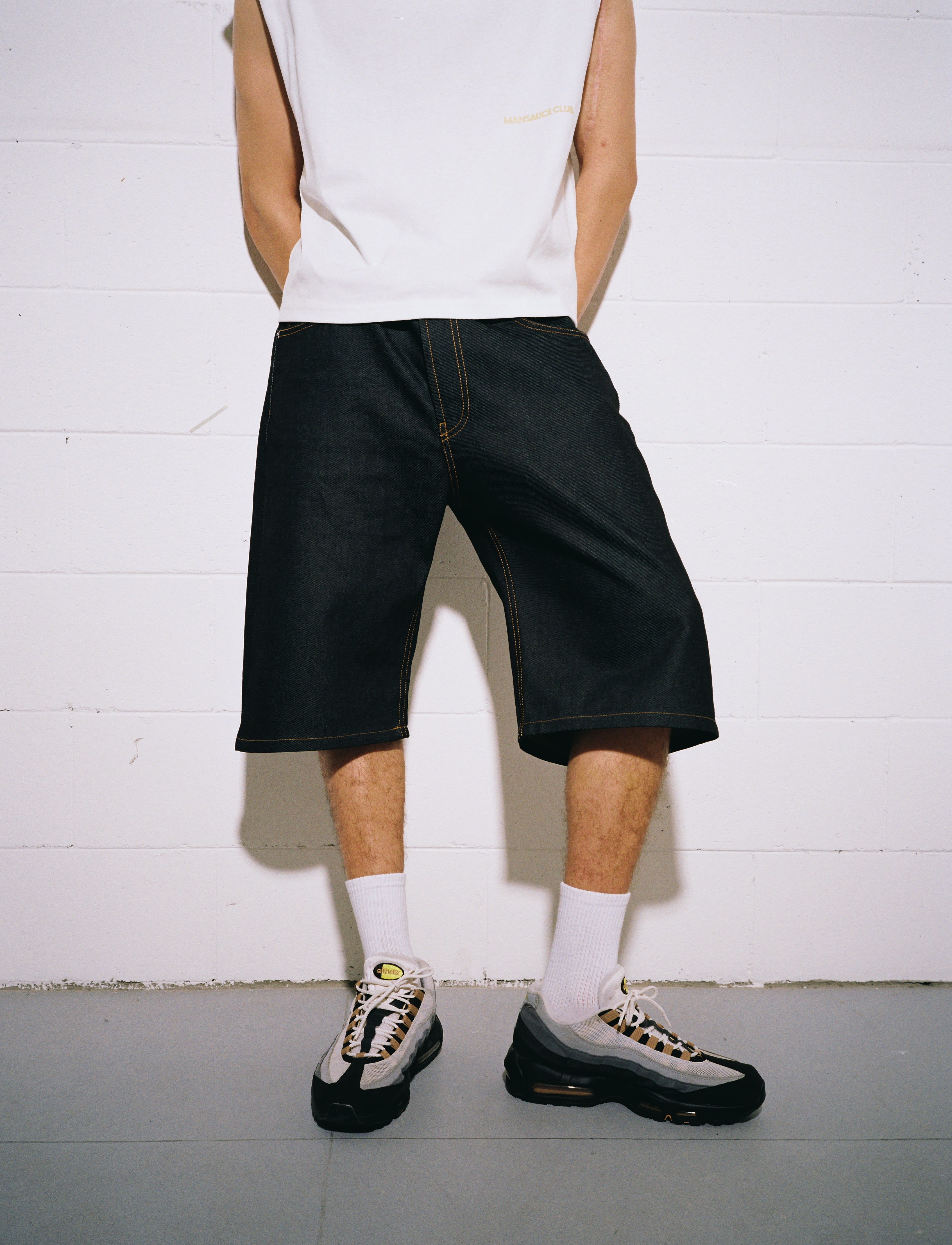 Raw Denim Jorts - Indigo