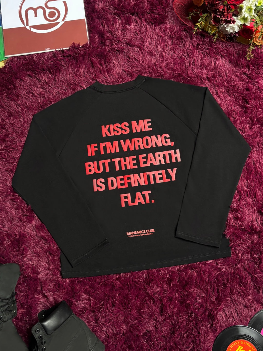 "Mansauce In Love" - Black Longsleeve