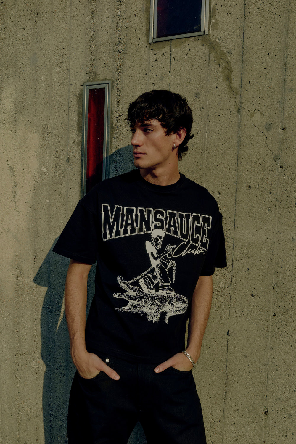 Croco Tee - Black