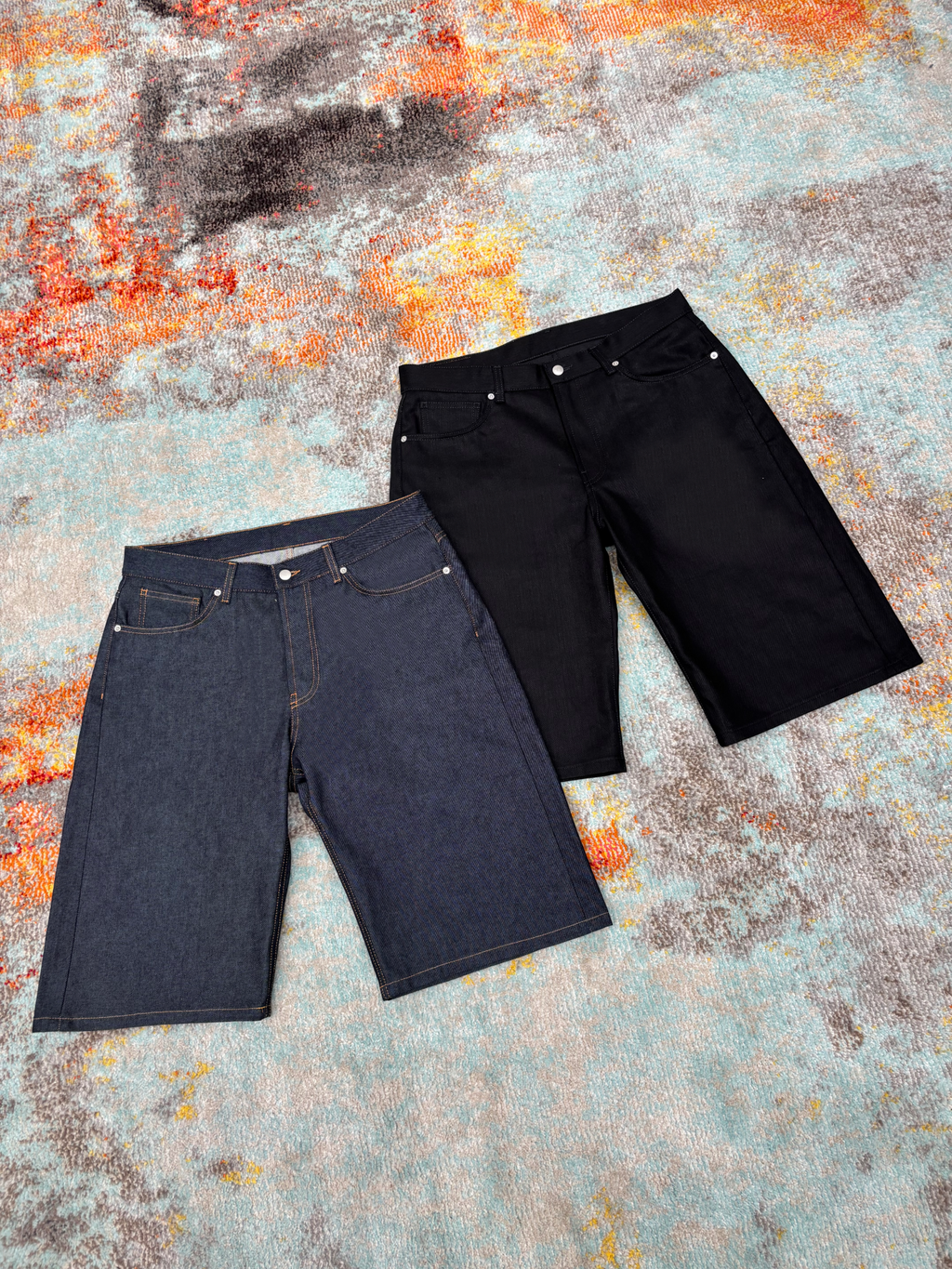 Raw Denim Jorts - Indigo