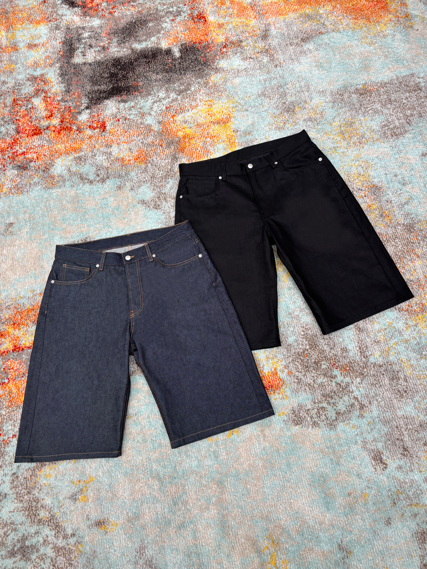 Raw Denim Jorts - Indigo