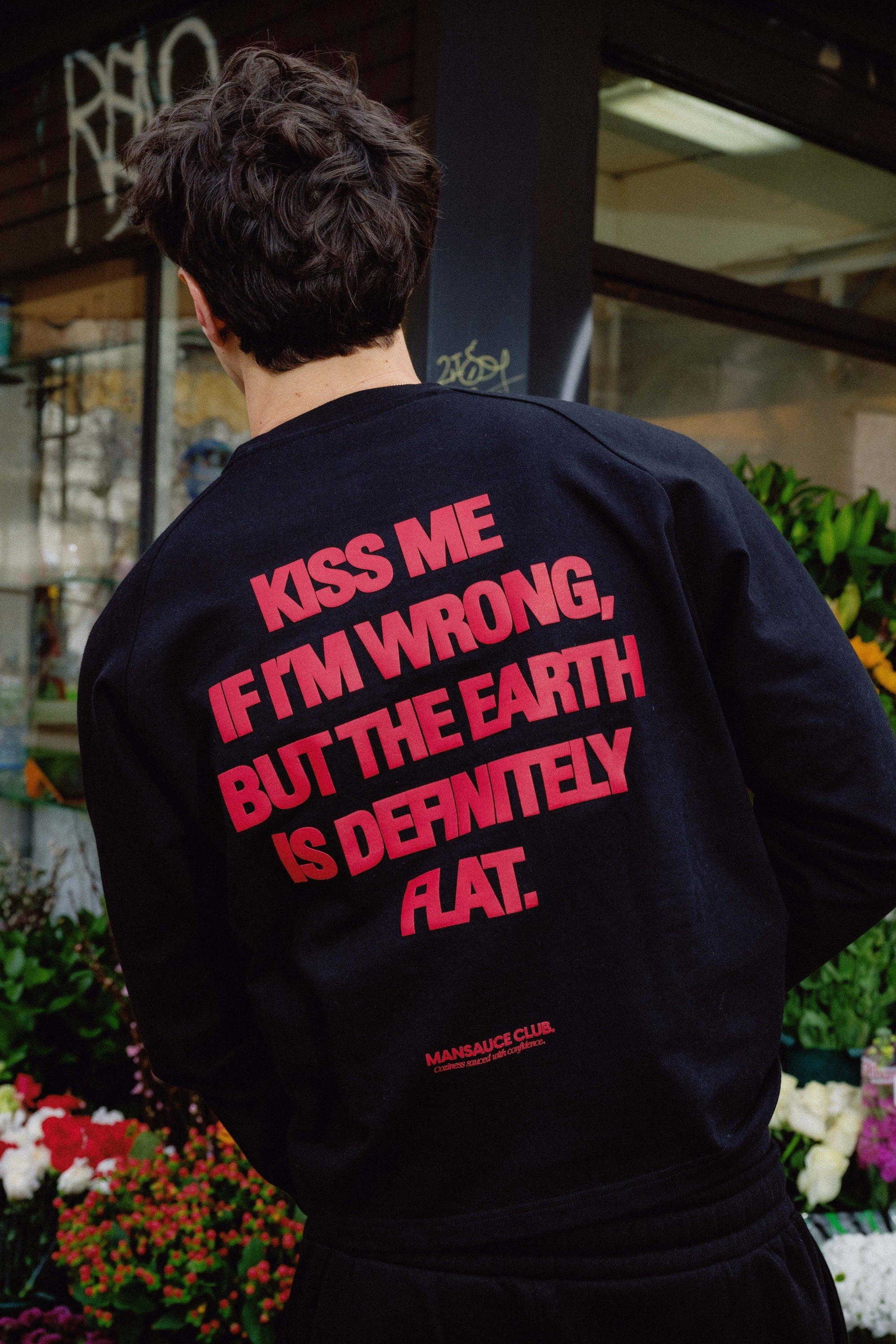 "Mansauce In Love" - Black Longsleeve