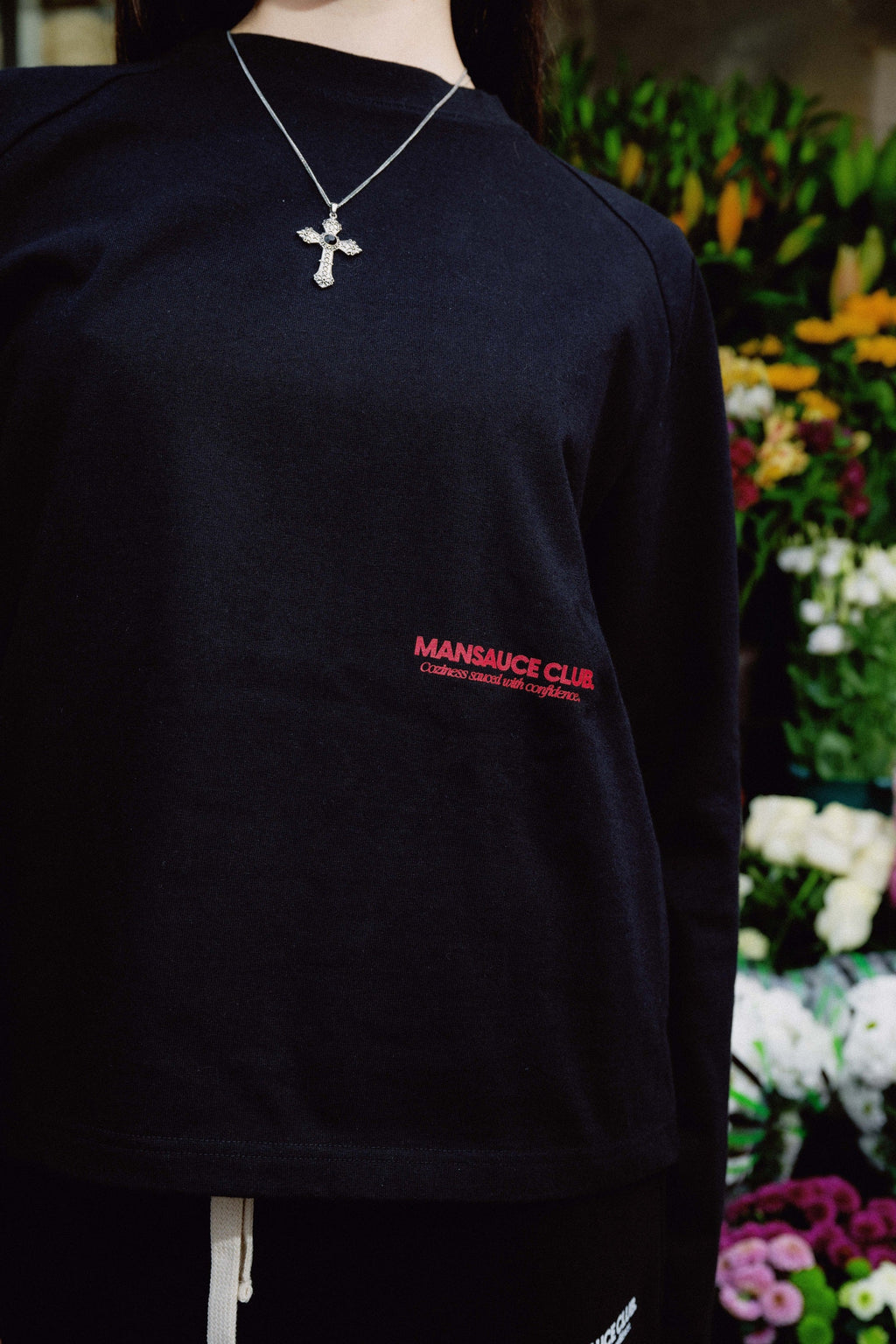 "Mansauce In Love" - Black Longsleeve