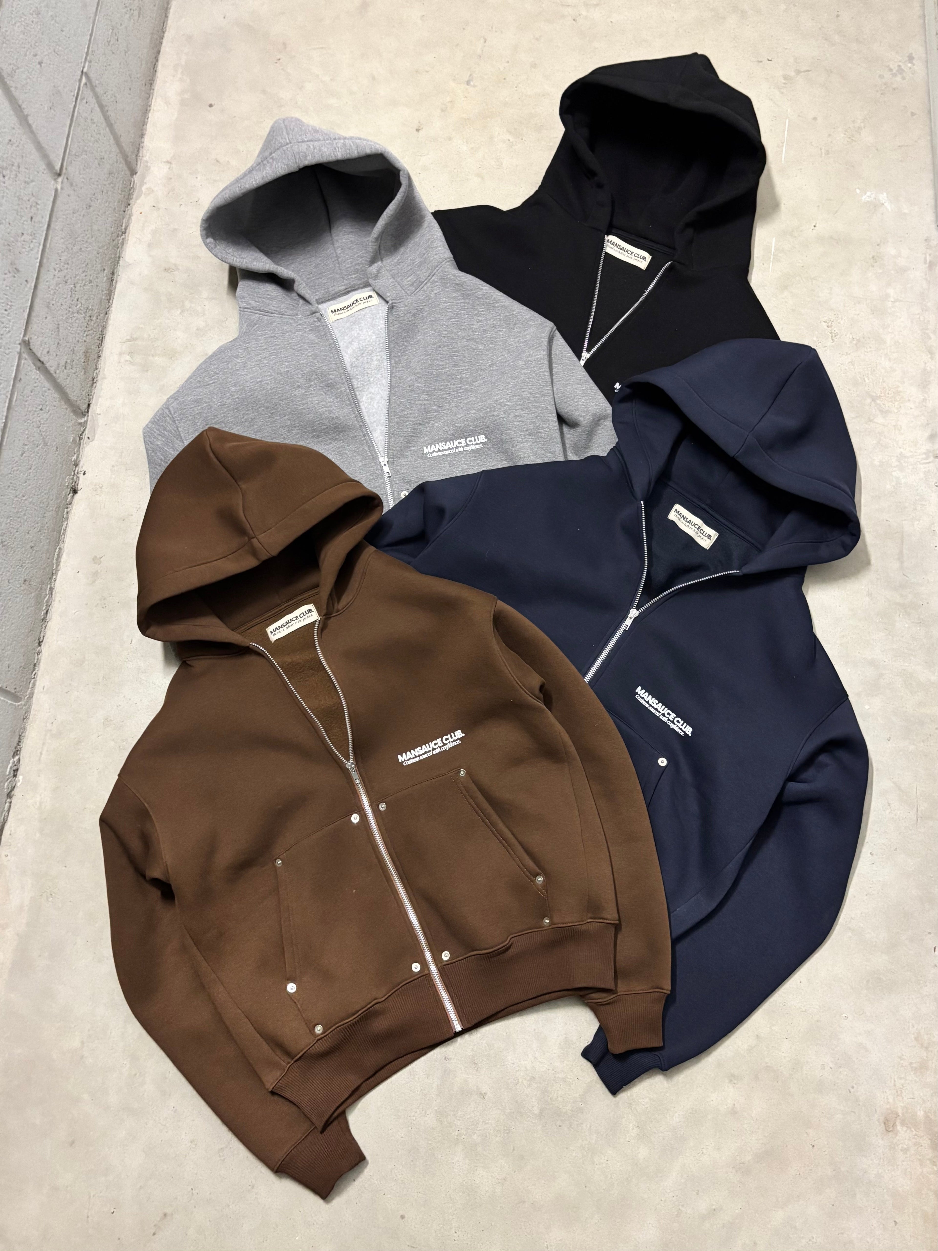"The Cozy Set" Zip Hoodie - Brown