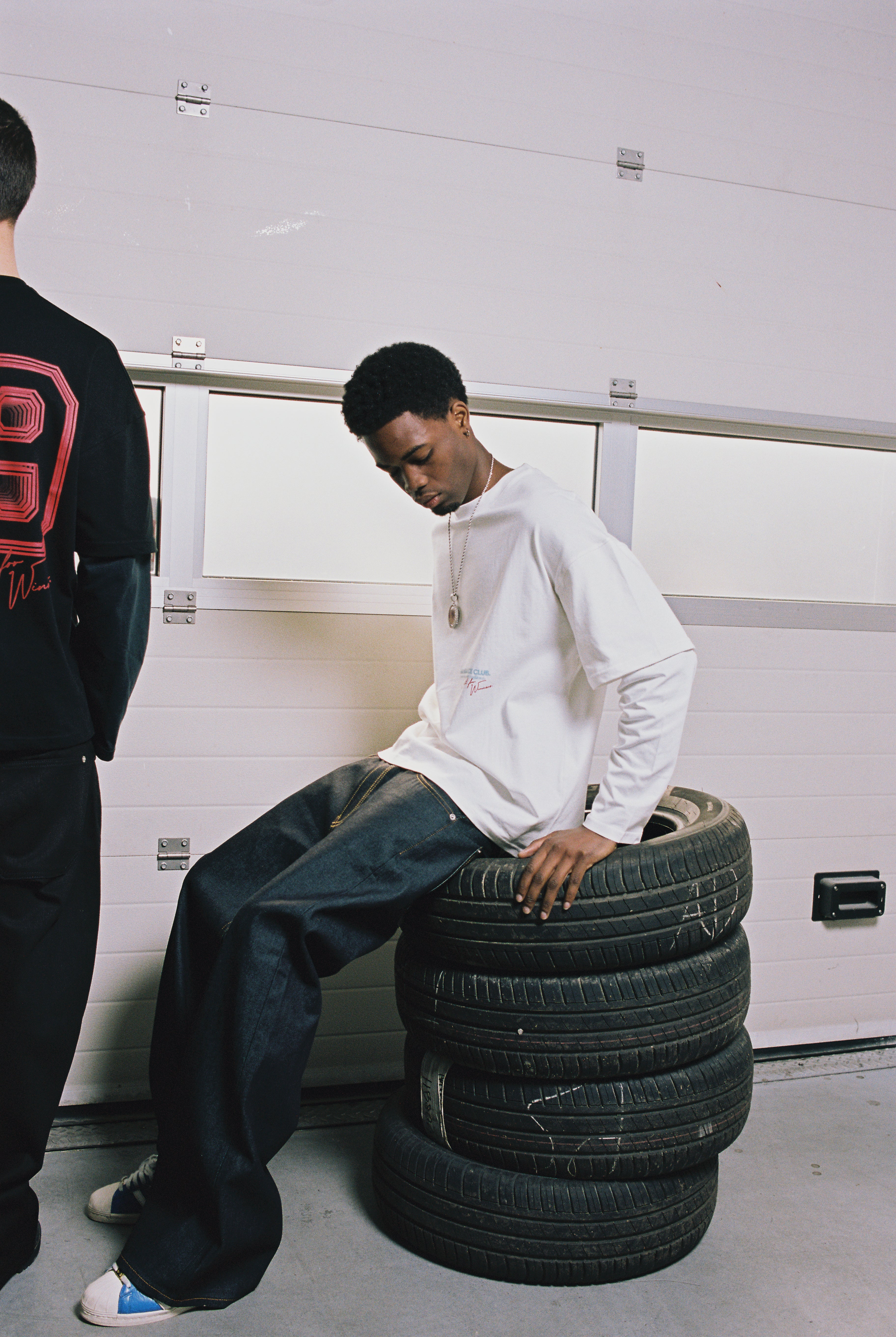 "55" Double Tee - Double White