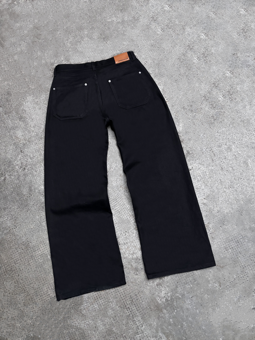 Bootcut Raw Denim - Jet Black