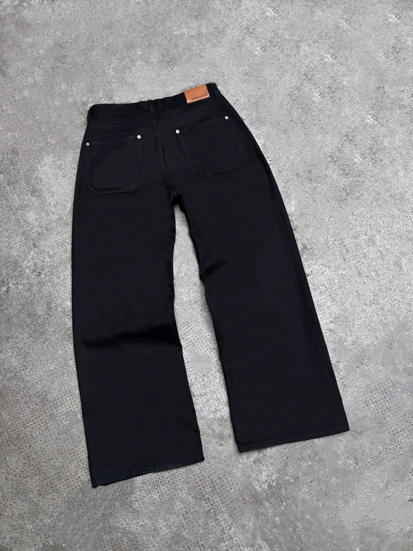Bootcut Raw Denim - Jet Black