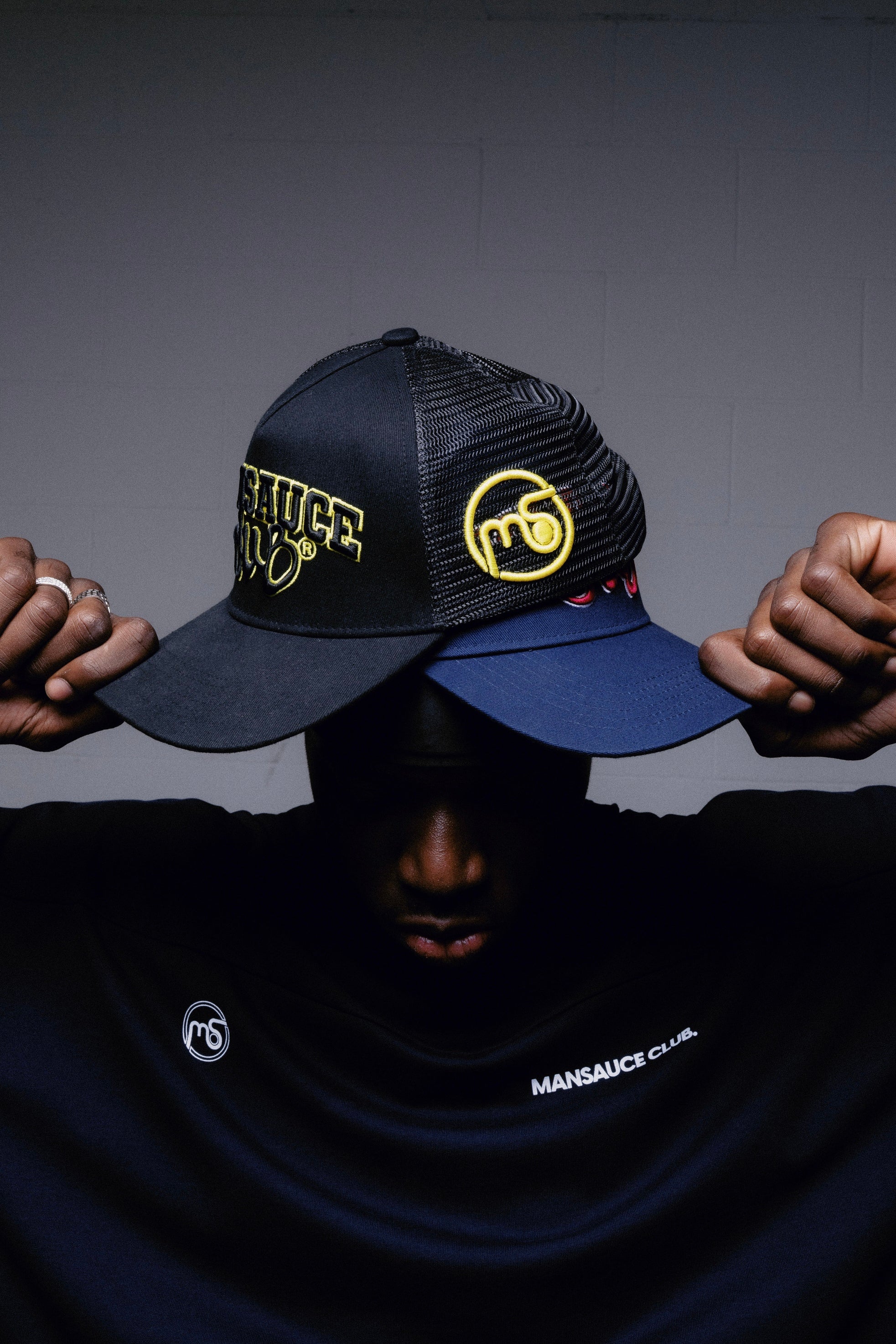 3D Embroidery Trucker - Jet Black