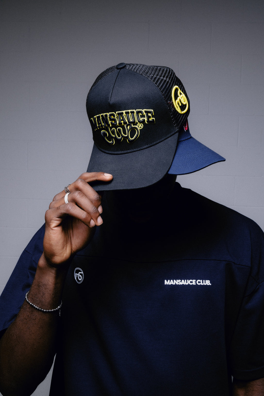 3D Embroidery Trucker - Jet Black