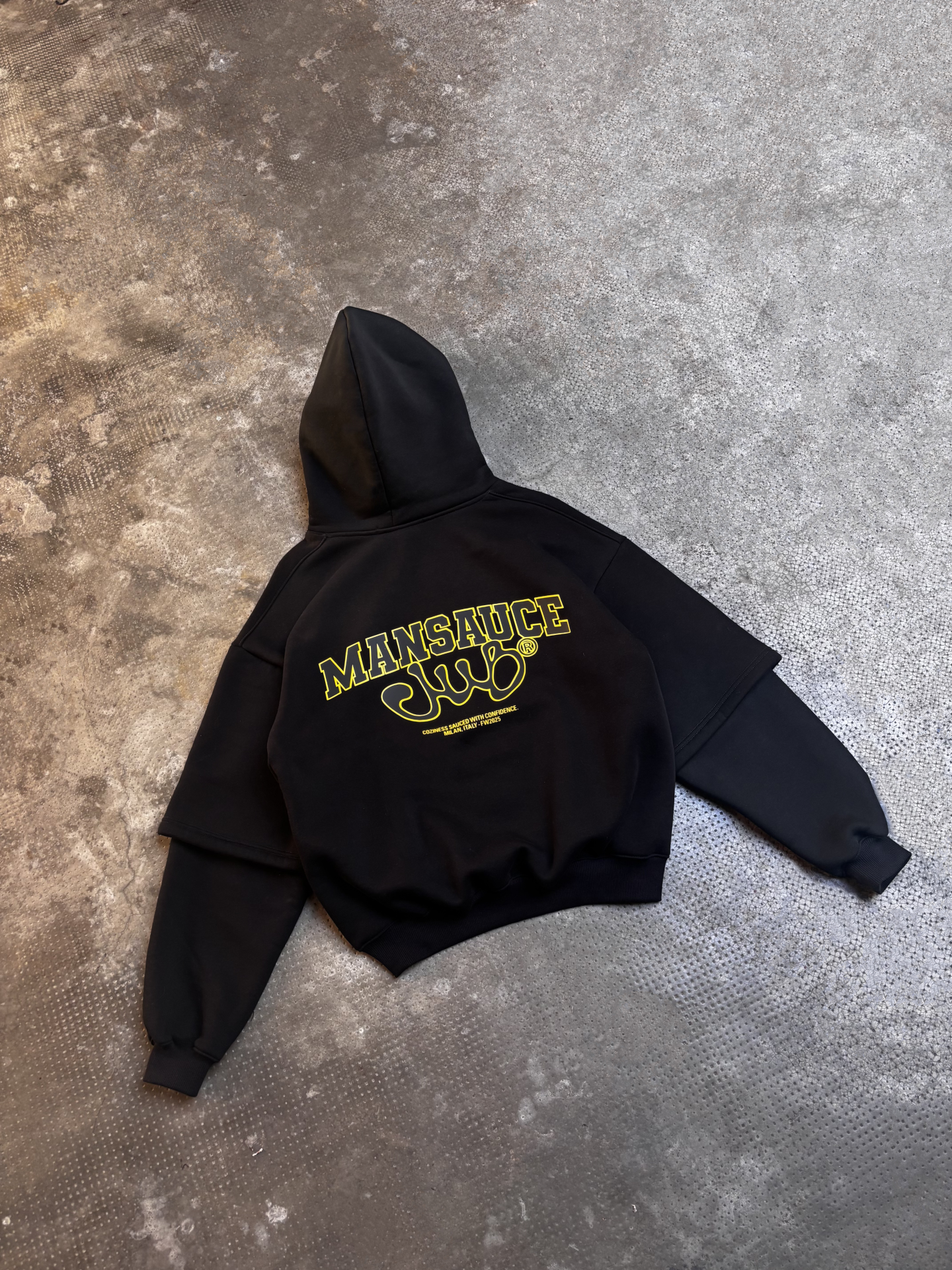 Double Hoodie - Jet Black