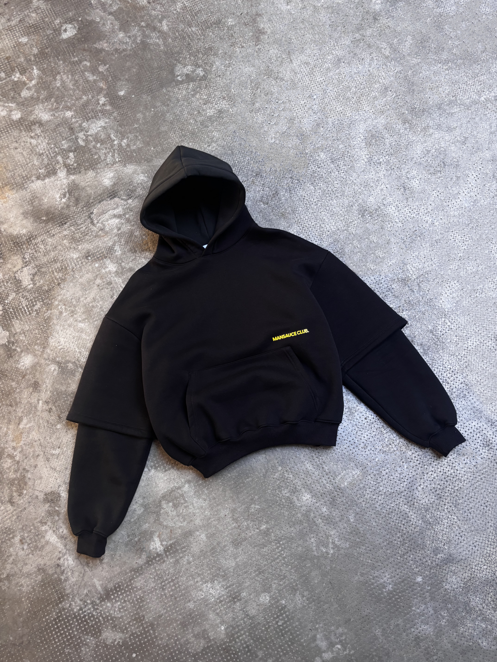 Double Hoodie - Jet Black