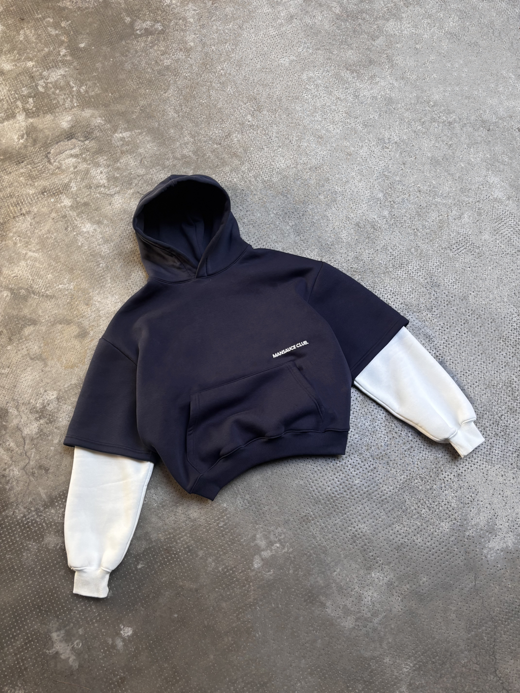 Double Hoodie - Navy Blue