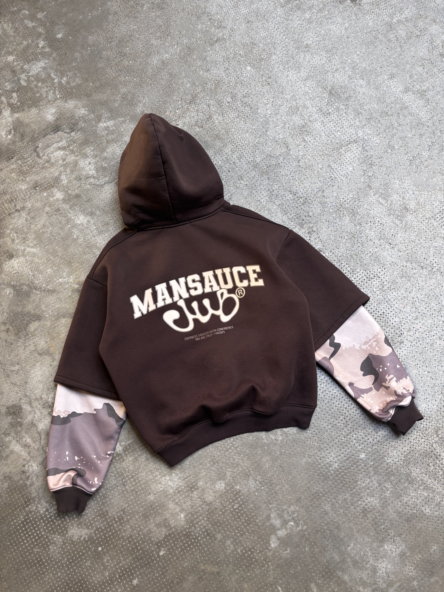 Double Hoodie - Brown Camo