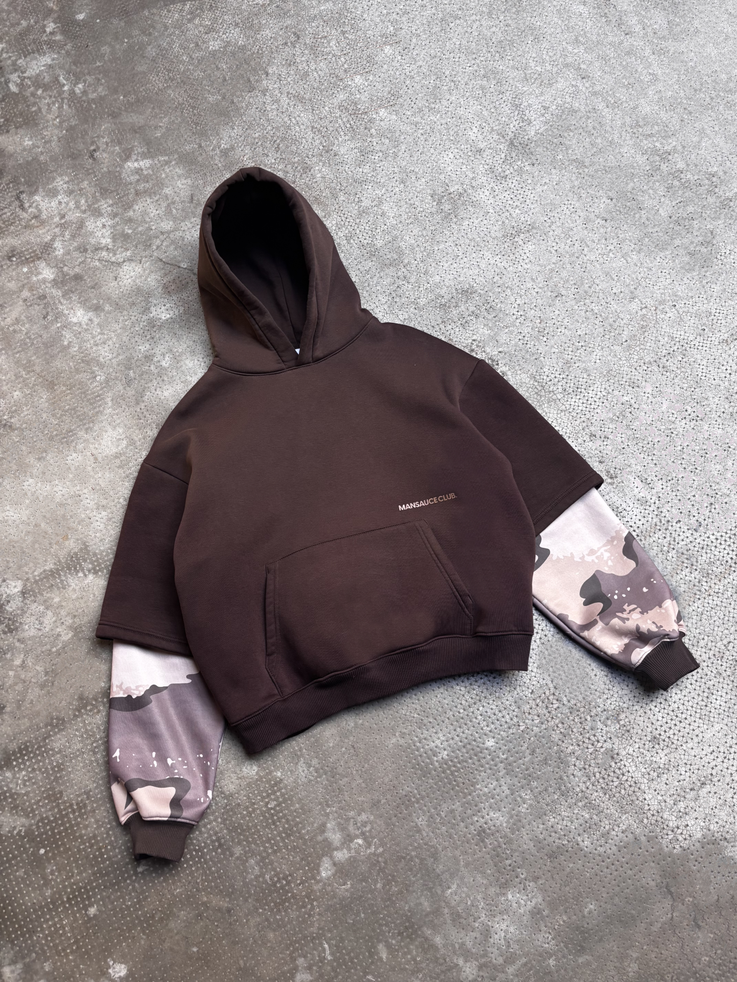 Double Hoodie - Brown Camo