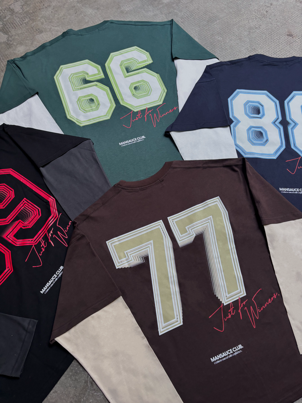 "77" Double Tee - Mocha Brown