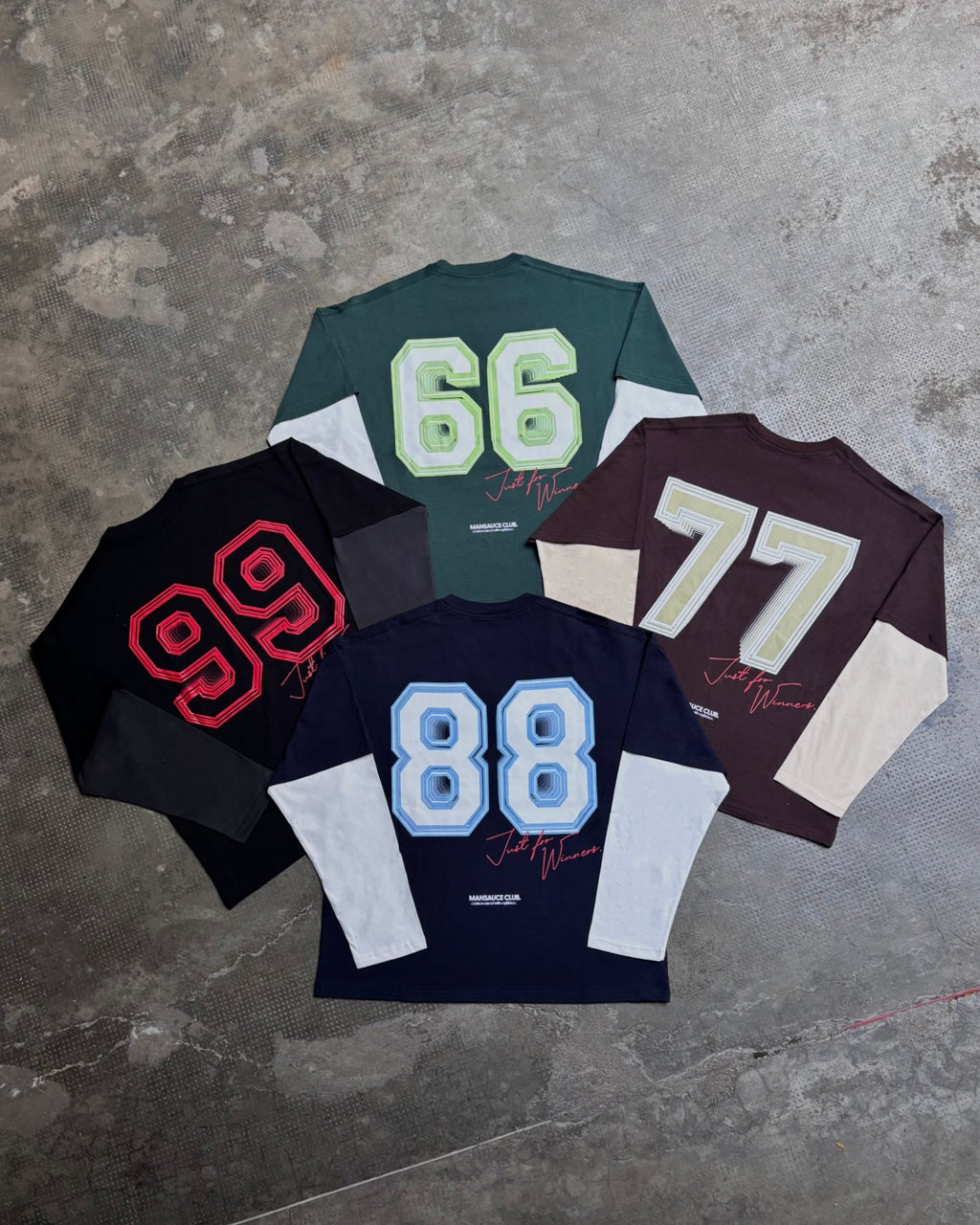 "66" Double Tee - Dark Green