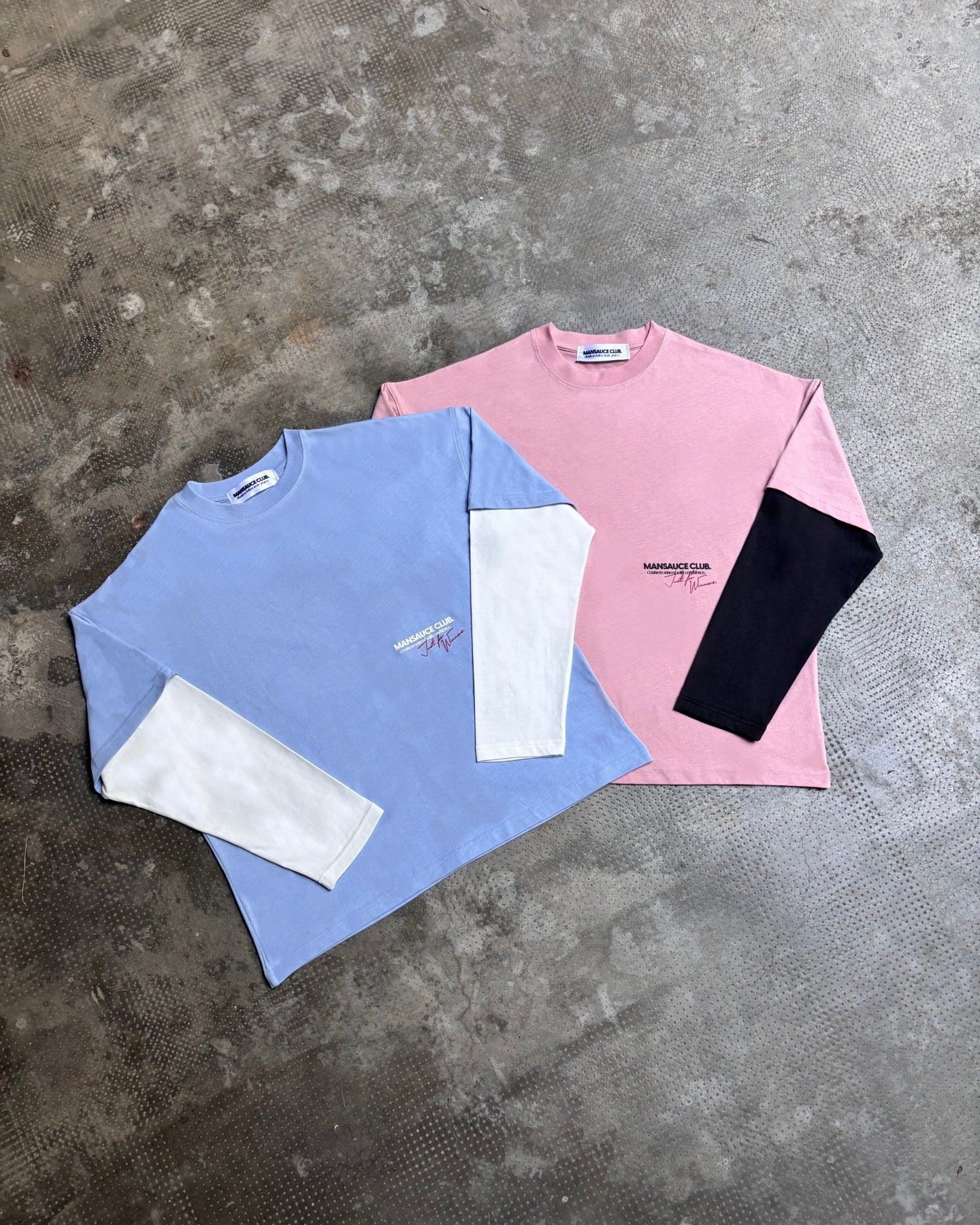 "22" Double Tee - Baby Blue