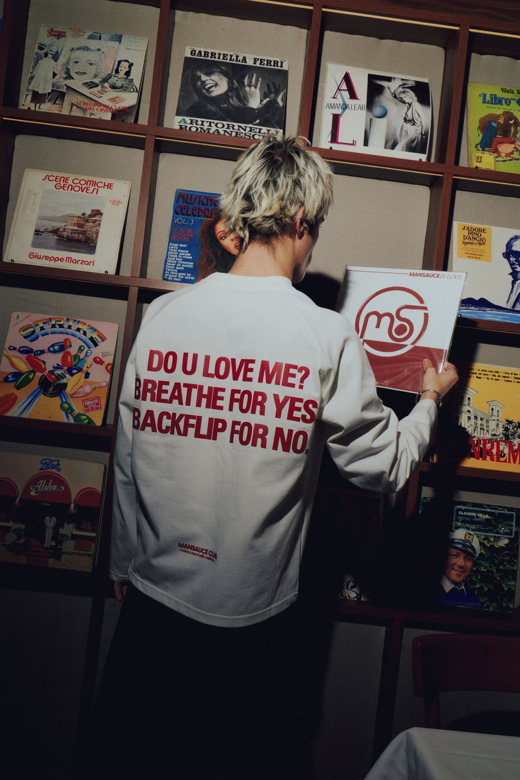 "Mansauce In Love" - White Longsleeve