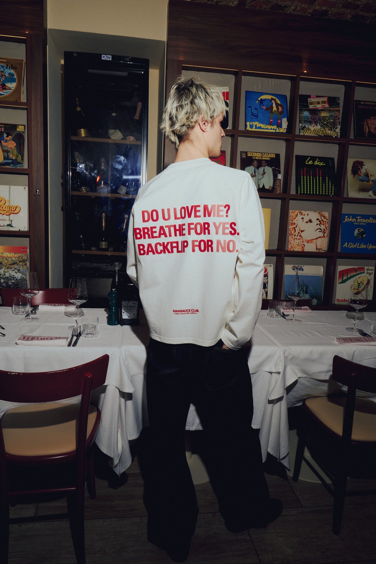 "Mansauce In Love" - White Longsleeve