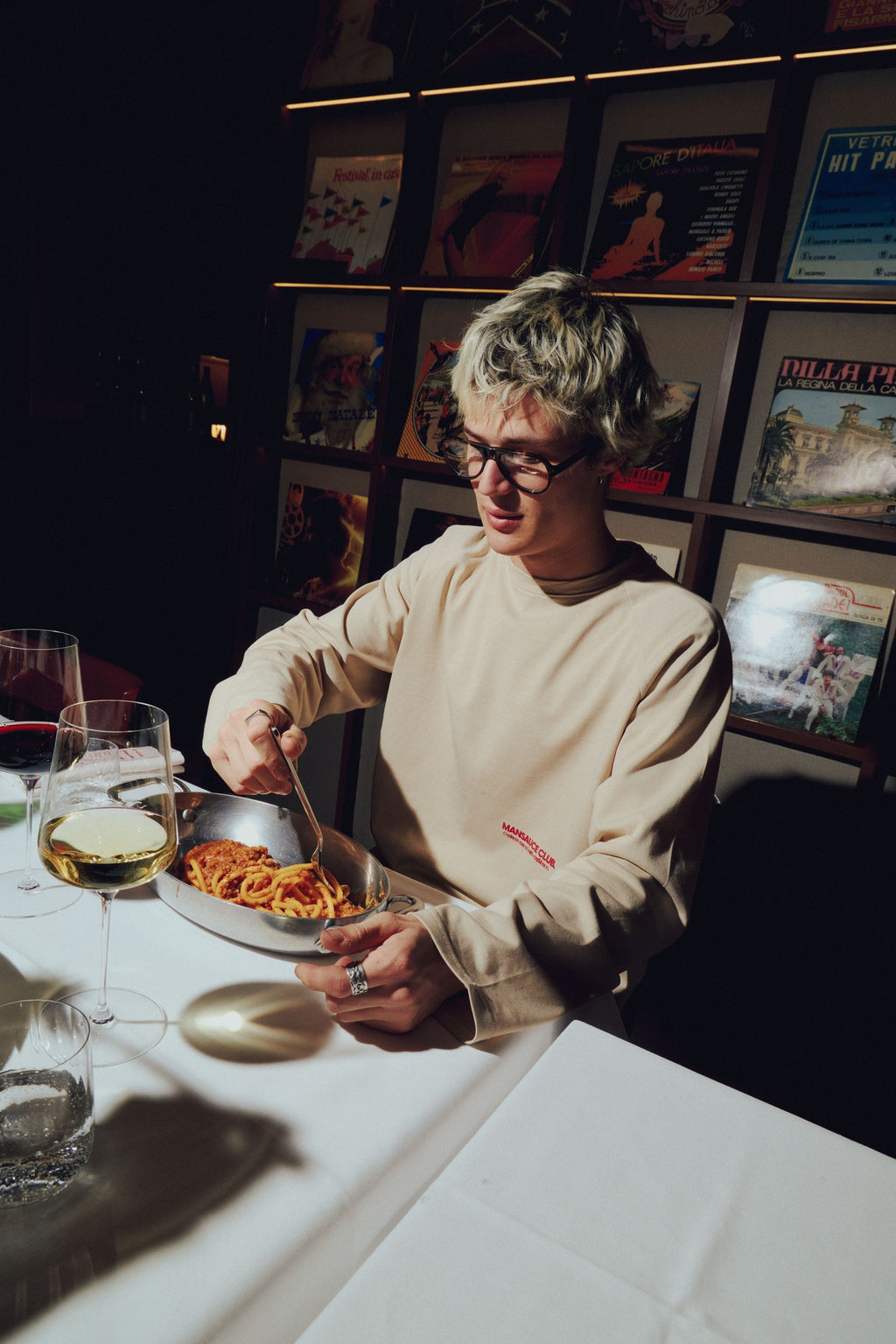 "Mansauce In Love" - Ivory Longsleeve