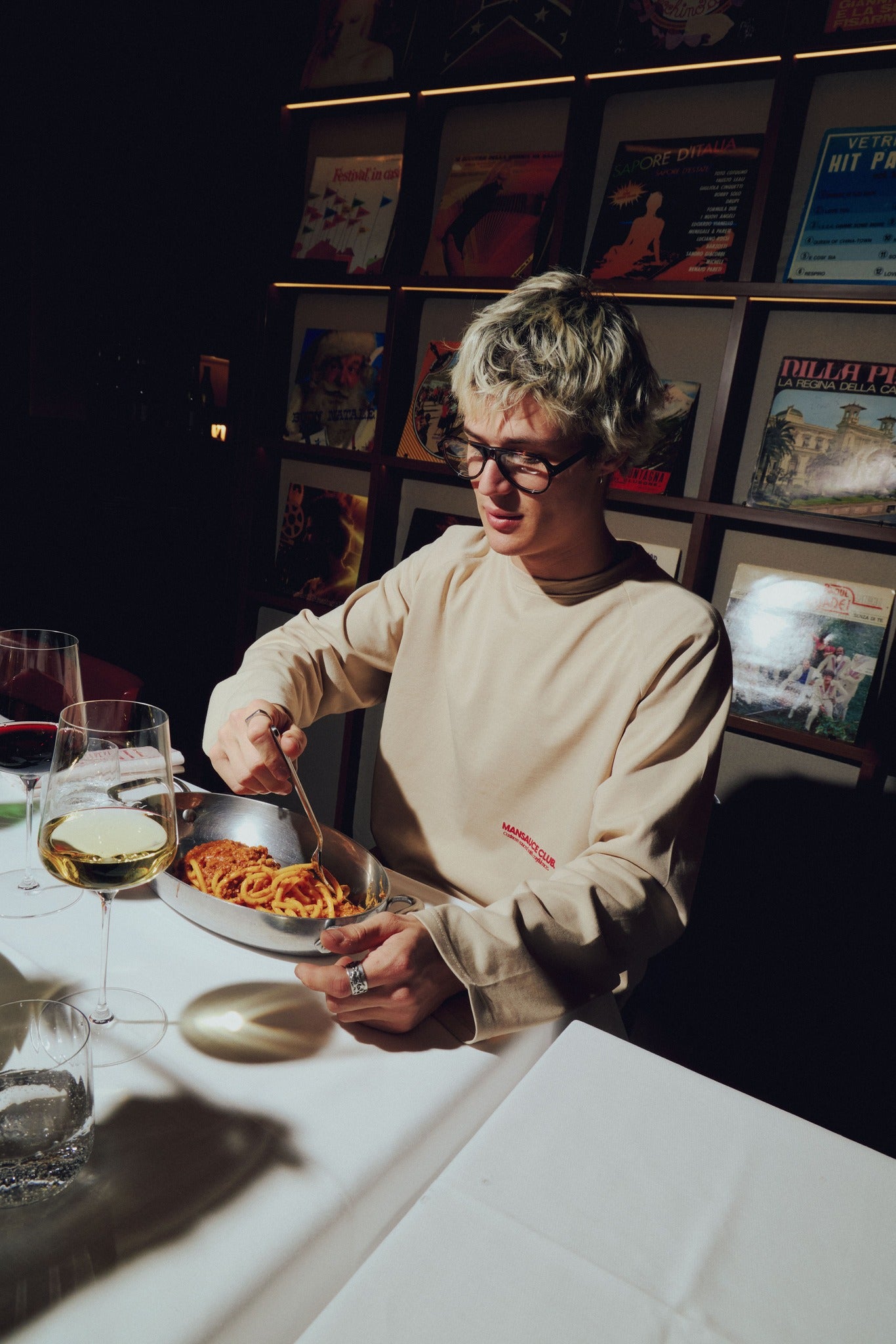 "Mansauce In Love" - Ivory Longsleeve