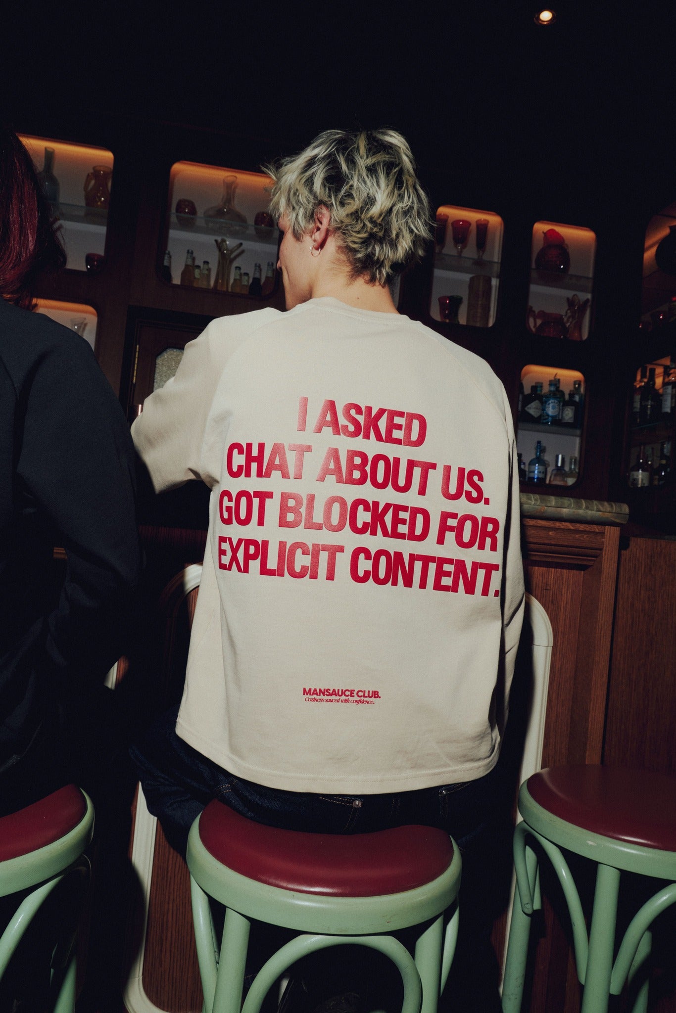 "Mansauce In Love" - Ivory Longsleeve