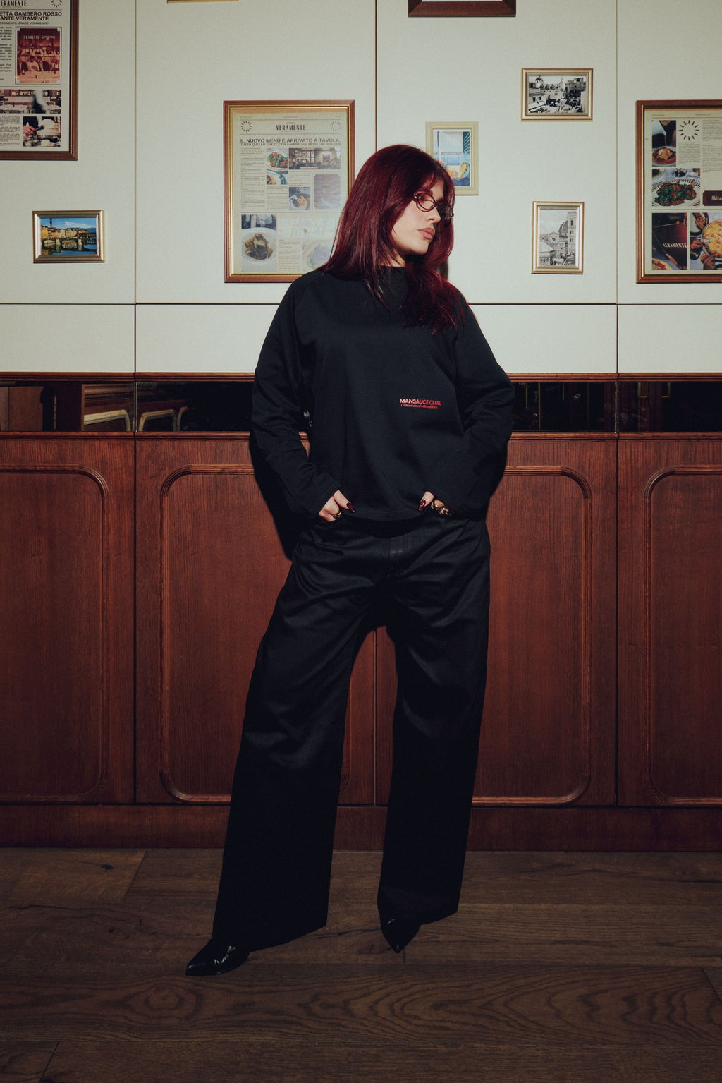 "Mansauce In Love" - Black Longsleeve