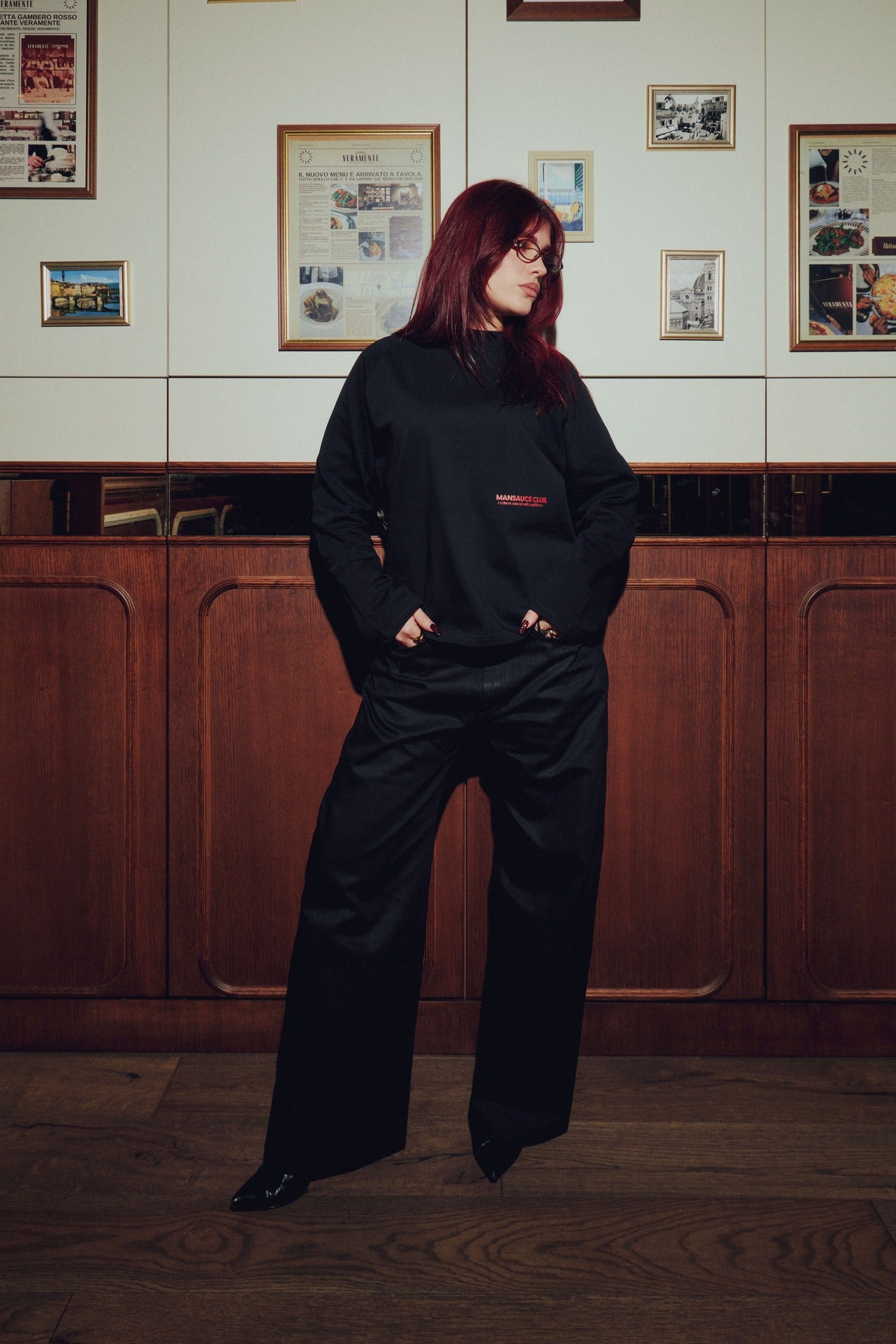 "Mansauce In Love" - Black Longsleeve