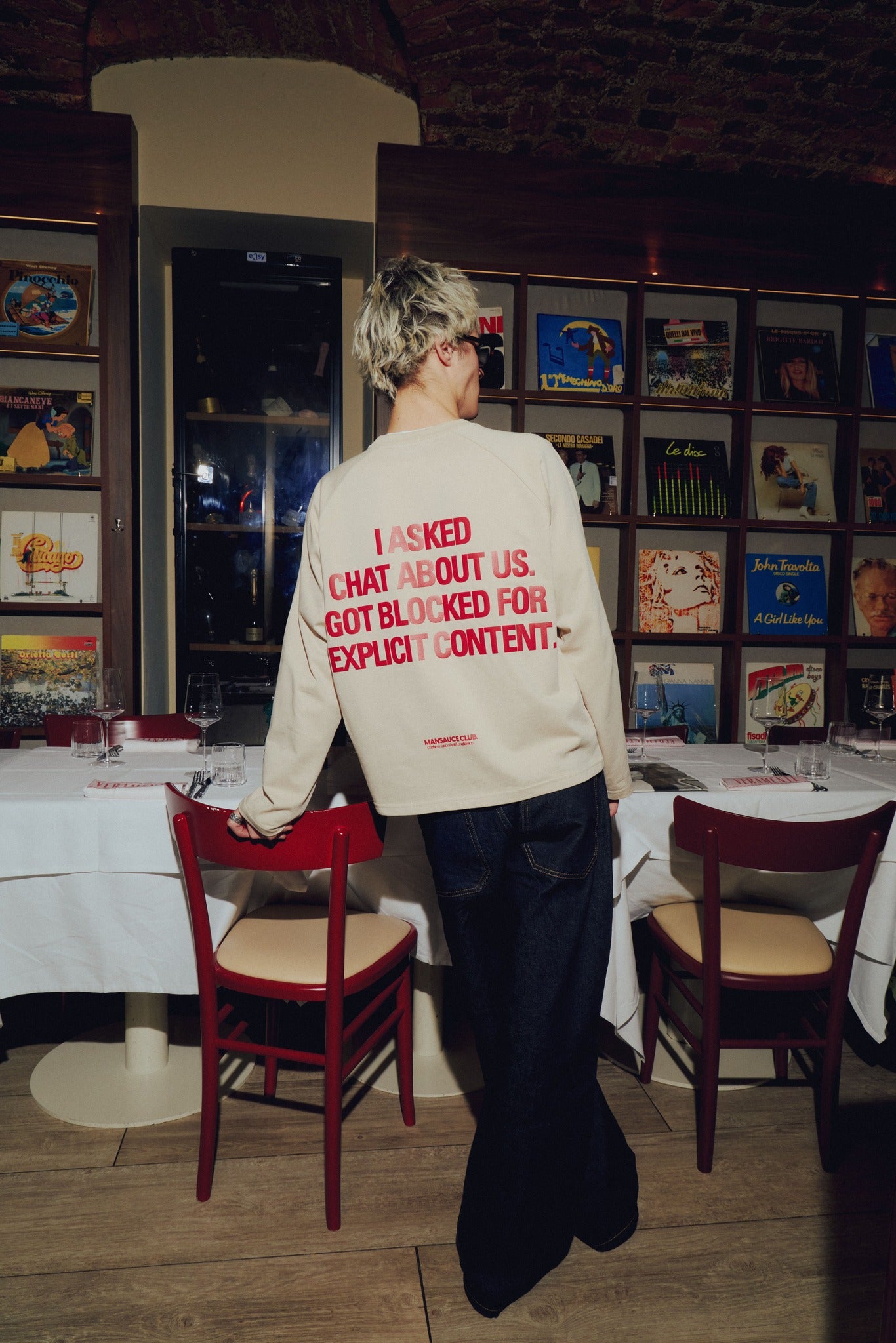 "Mansauce In Love" - Ivory Longsleeve