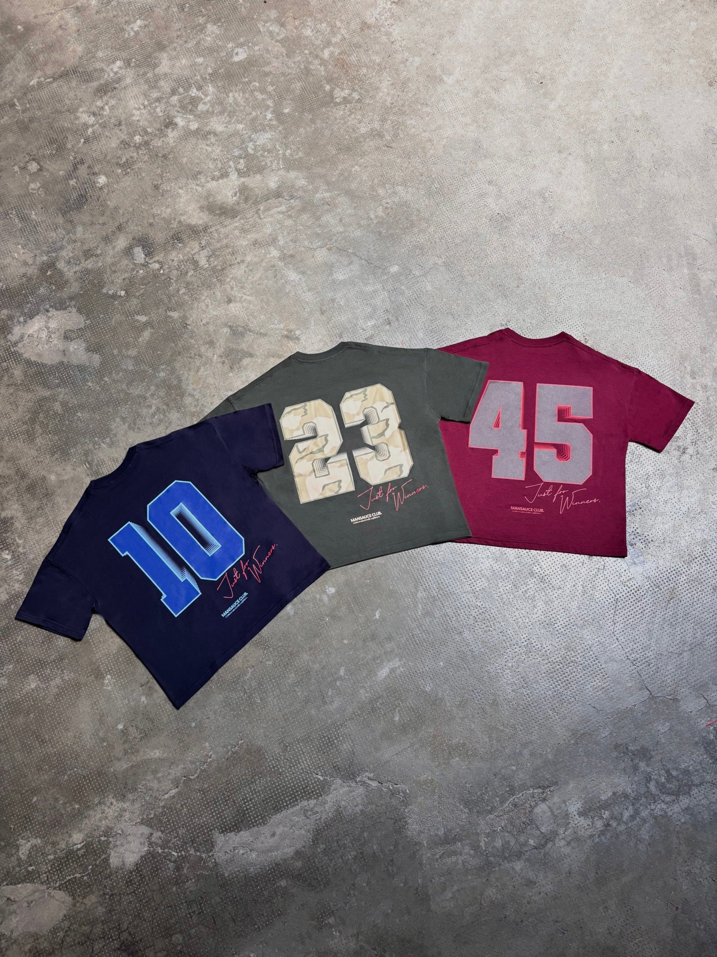 "45" T-Shirt - Bordeaux