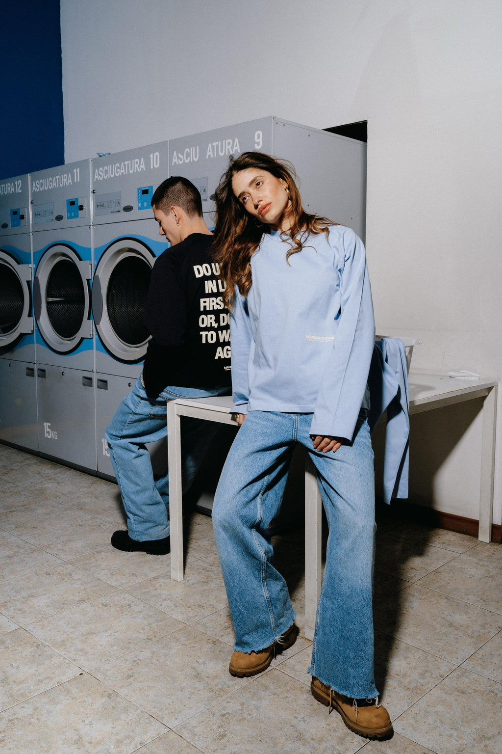 "Mansauce In Love" - Baby Blue Longsleeve