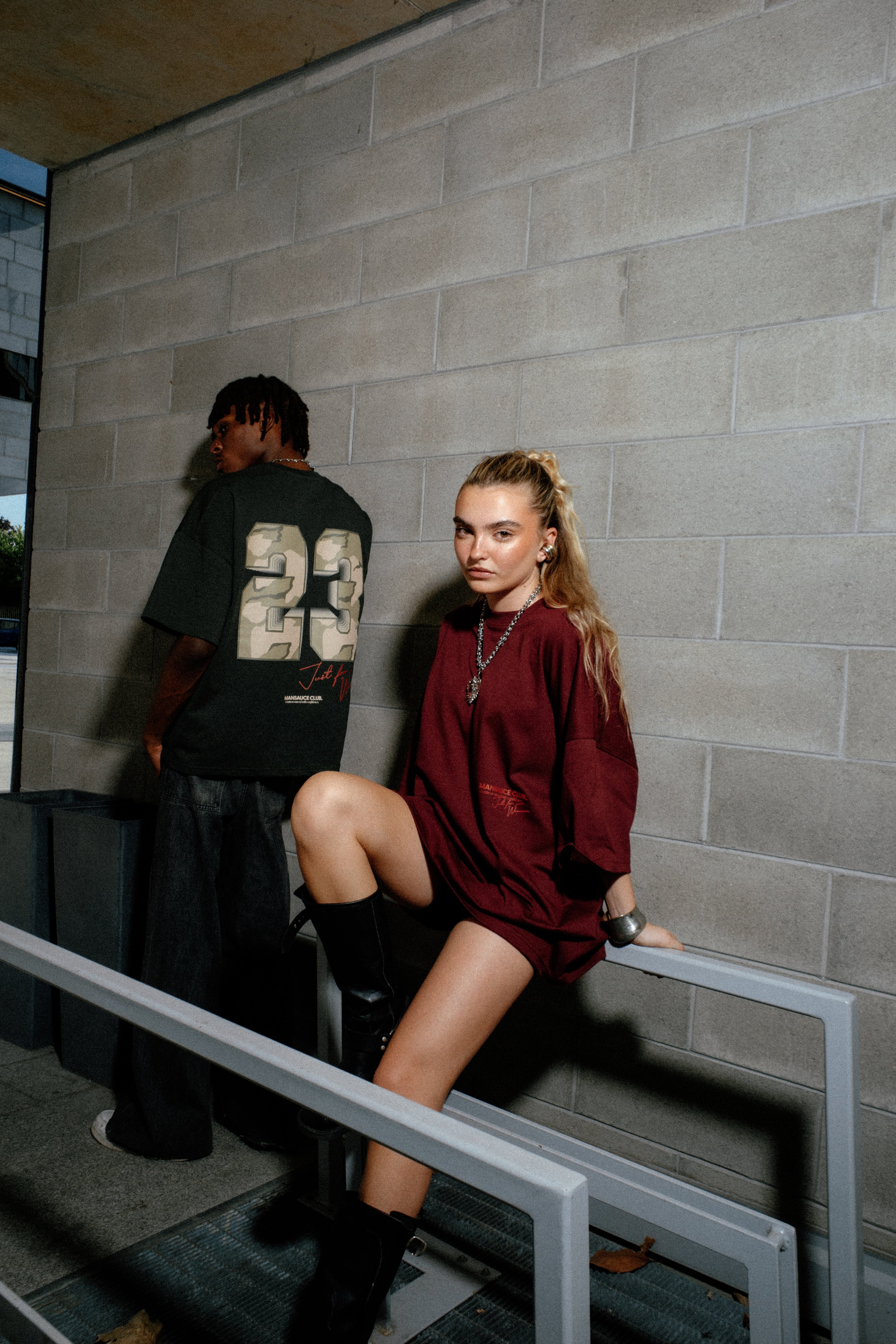 "45" T-Shirt - Bordeaux