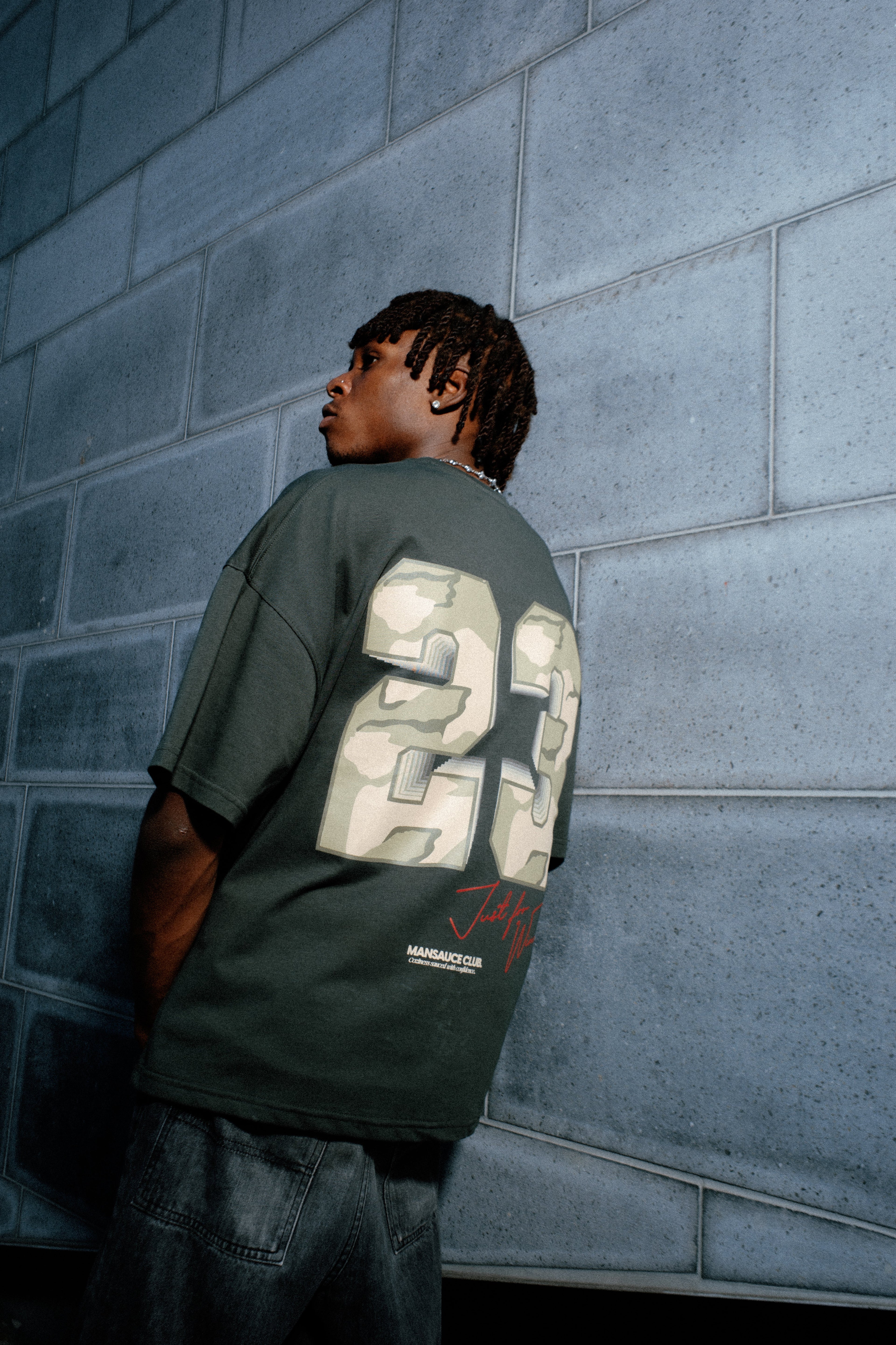 "23" T-Shirt - Green Camo