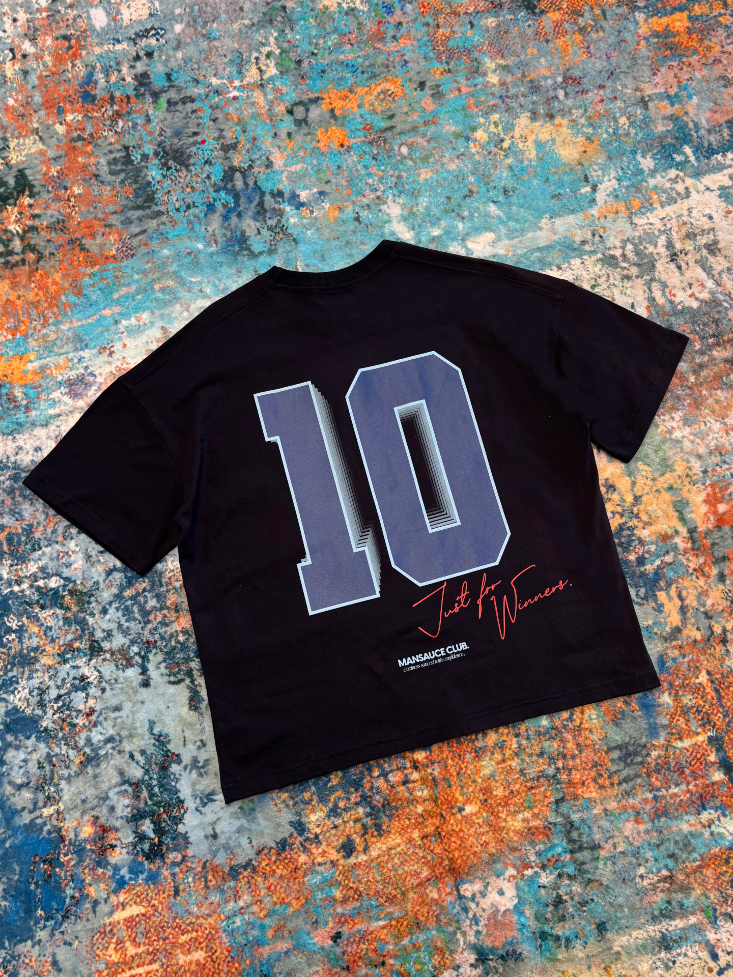 "10" T-Shirt - Navy Blue