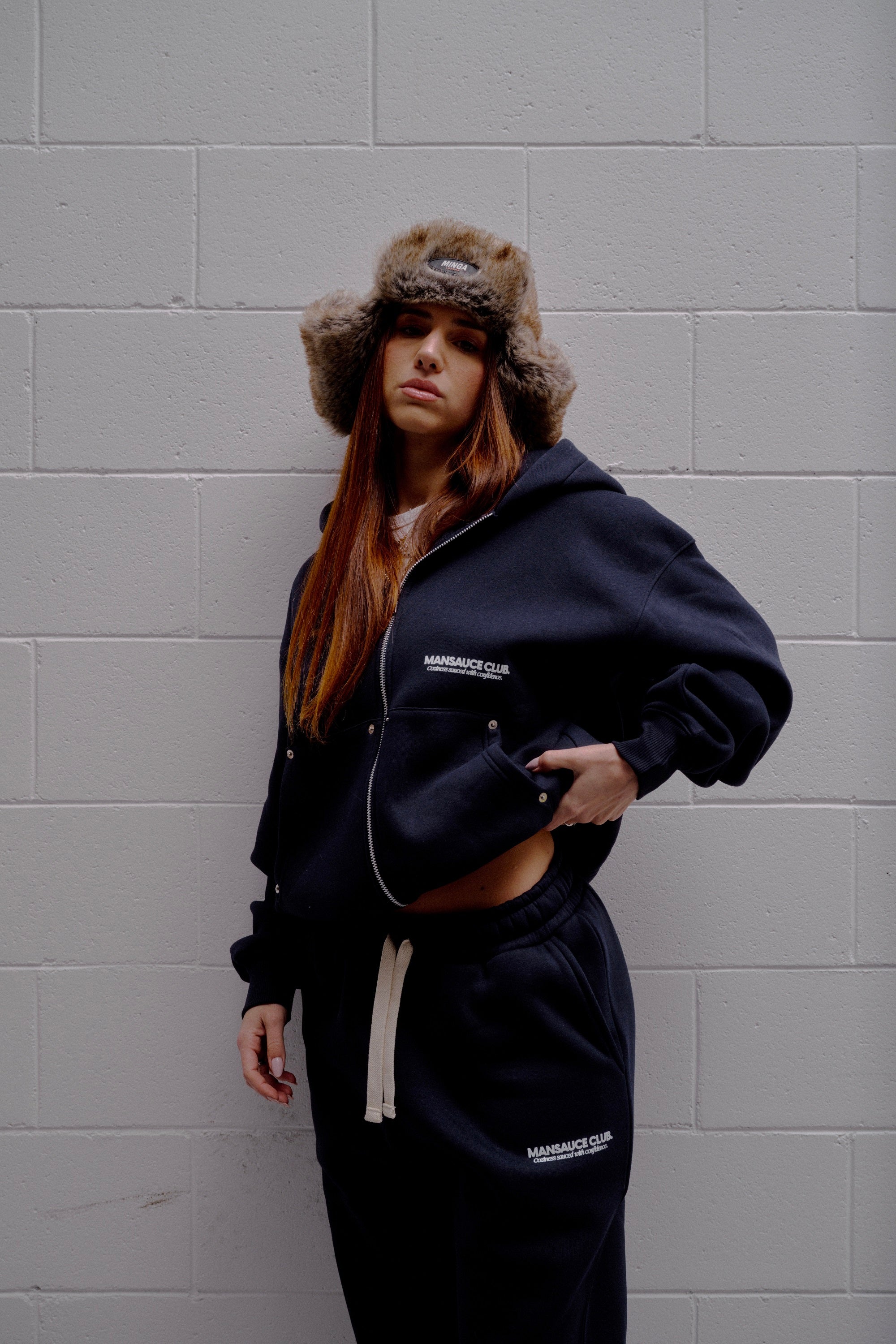 "The Cozy Set" Zip Hoodie - Blue Navy