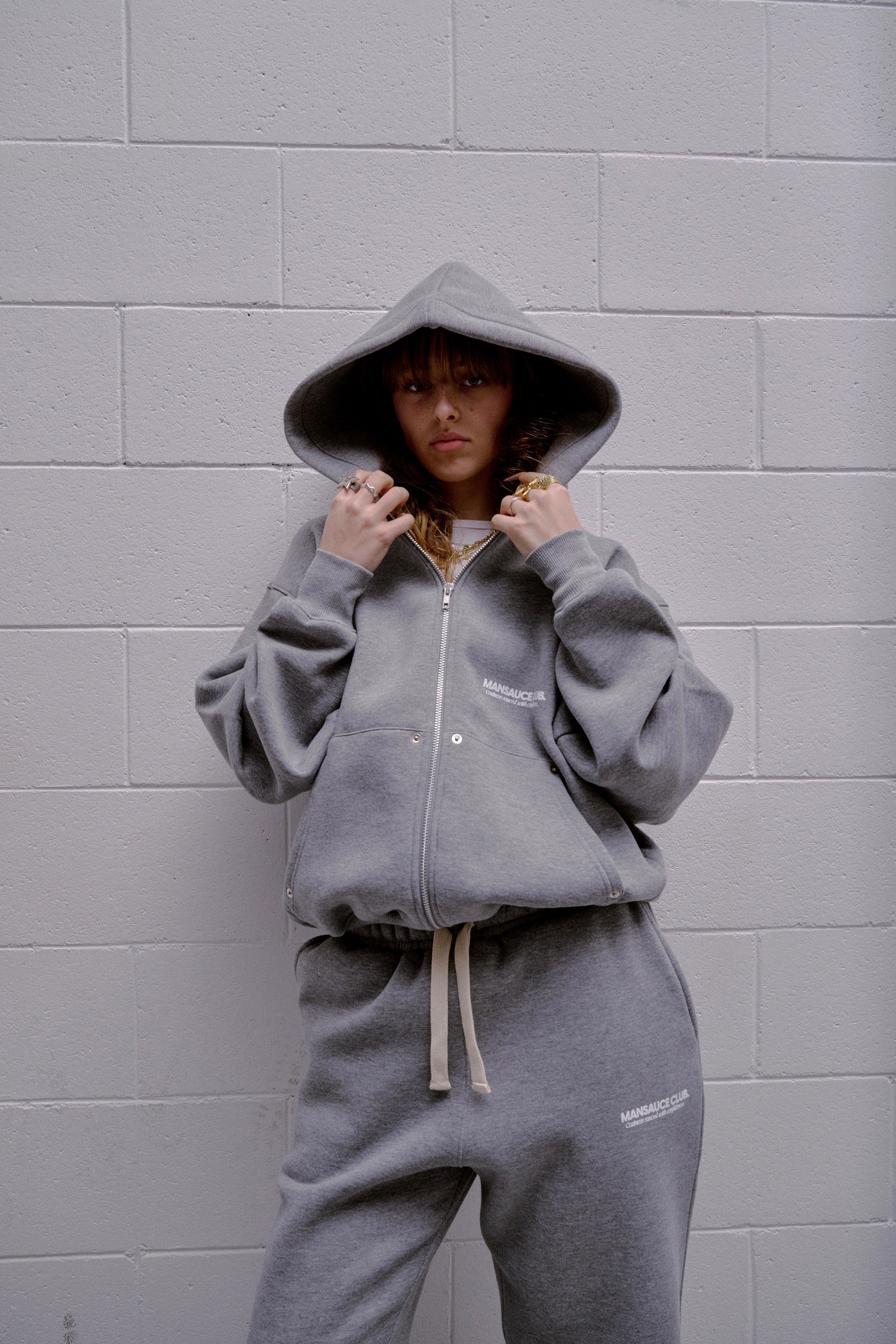 "The Cozy Set" Zip Hoodie - Grey
