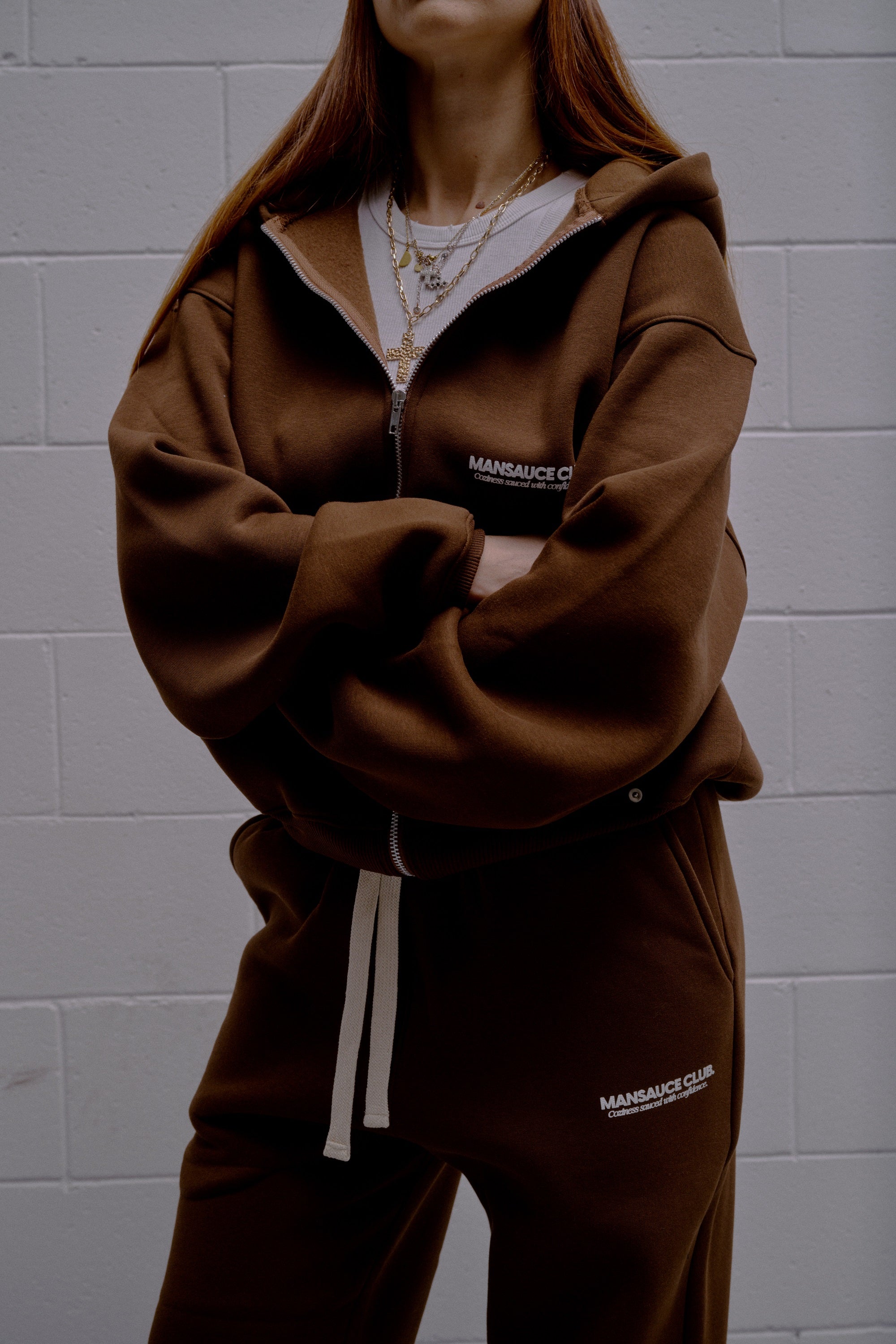 "The Cozy Set" Zip Hoodie - Brown