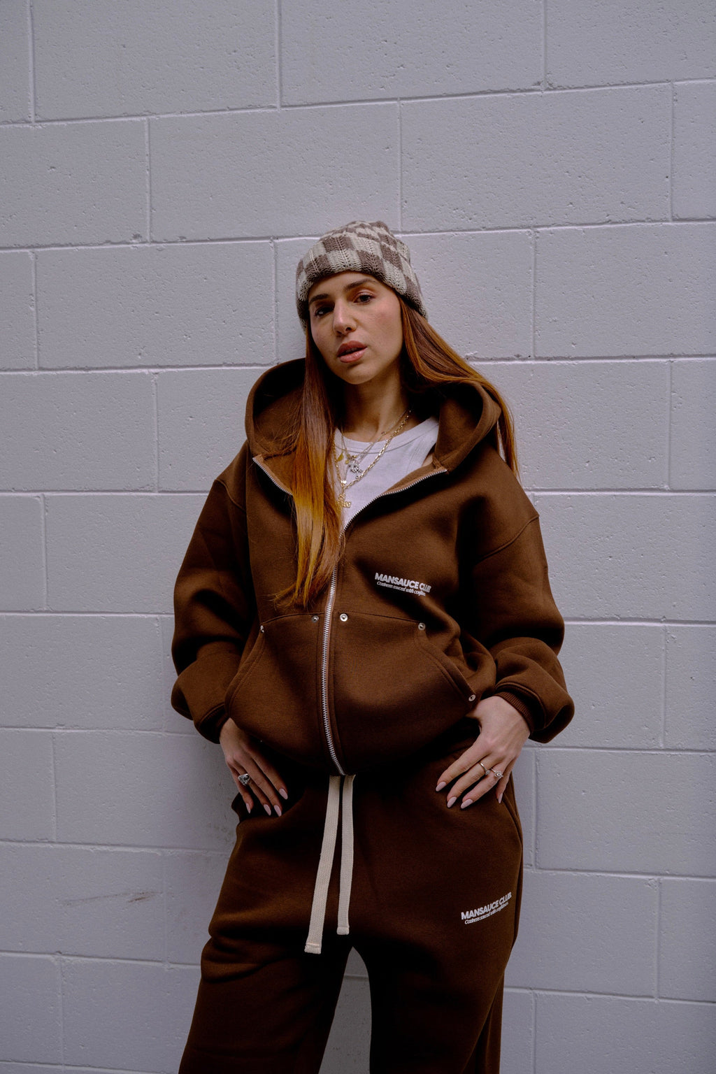 "The Cozy Set" Zip Hoodie - Brown